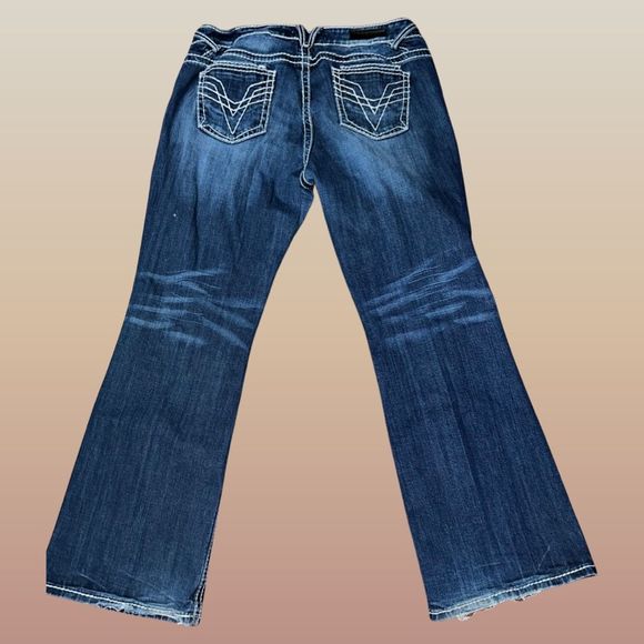 Plus Size Vigoss Low Rise Bootcut Jeans Size 18 36x29 - Picture 3 of 6